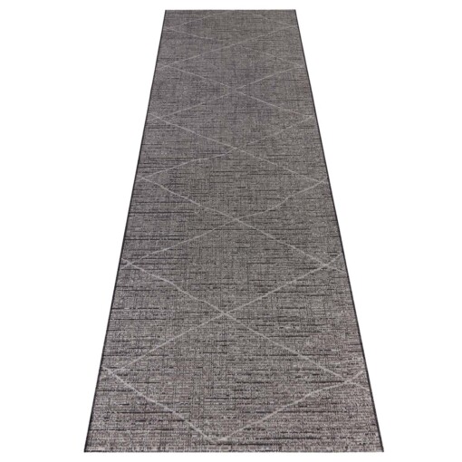 Loper binnen & buiten Blois Elle Decoration - grijs/antraciet - overzicht boven