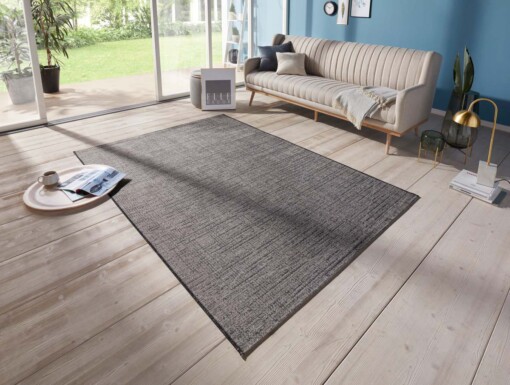 Binnen & buiten vloerkleed Blois Elle Decoration - grijs/antraciet - sfeer