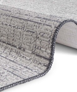 Binnen & buiten vloerkleed Blois Elle Decoration - crème/antraciet - close up, thumbnail Binnen & buiten vloerkleed Blois Elle Decoration - crème/antraciet - close up, thumbnail