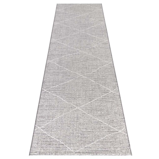 Loper binnen & buiten Blois- Elle Decoration - crème/antraciet - overzicht boven