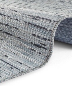 Loper binnen & buiten Laval Elle Decoration - blauw/antraciet - close up, thumbnail Loper binnen & buiten Laval Elle Decoration - blauw/antraciet - close up, thumbnail