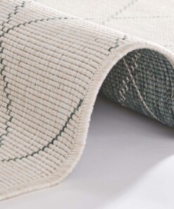 Design binnen & buiten vloerkleed ruiten Daisy - groen/crème - close up, thumbnail Design binnen & buiten vloerkleed ruiten Daisy - groen/crème - close up, thumbnail