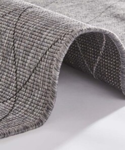 Design binnen & buiten vloerkleed ruiten Daisy - zwart/antraciet - close up, thumbnail Design binnen & buiten vloerkleed ruiten Daisy - zwart/antraciet - close up, thumbnail