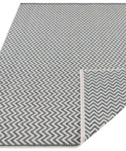 Buitenkleed zigzag Ivy - groen/crème - overzicht schuin, thumbnail Buitenkleed zigzag Ivy - groen/crème - overzicht schuin, thumbnail