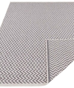 Buitenkleed zigzag Ivy - grijs/crème - overzicht schuin, thumbnail Buitenkleed zigzag Ivy - grijs/crème - overzicht schuin, thumbnail