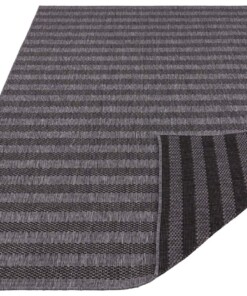 Design binnen & buiten vloerkleed Delilia - grijs/antraciet - overzicht schuin, thumbnail