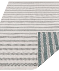 Design binnen & buiten loper Delilia - groen/crème - overzicht schuin, thumbnail Design binnen & buiten loper Delilia - groen/crème - overzicht schuin, thumbnail