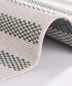 Design binnen & buiten loper Delilia - groen/crème - close up, thumbnail Design binnen & buiten loper Delilia - groen/crème - close up, thumbnail