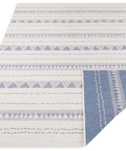 Binnen & buiten vloerkleed Bahama's - blauw/creme - overzicht schuin, thumbnail Binnen & buiten vloerkleed Bahama's - blauw/creme - overzicht schuin, thumbnail