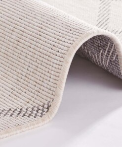 Binnen & buiten vloerkleed ruiten Corsica - grijs/creme - close up, thumbnail Binnen & buiten vloerkleed ruiten Corsica - grijs/creme - close up, thumbnail