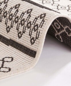 Binnen & buiten vloerkleed Madeira - zwart/creme - close up, thumbnail Binnen & buiten vloerkleed Madeira - zwart/creme - close up, thumbnail