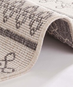 Binnen & buiten vloerkleed Madeira - grijs/creme - close up, thumbnail