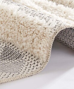 Design vloerkleed Taza - crème/grijs - close up, thumbnail