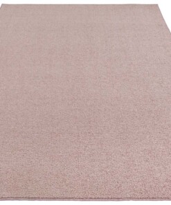 Modern fluweel effen vloerkleed Gloss - roze - overzicht schuin, thumbnail