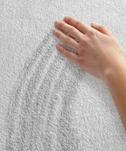 Modern fluweel effen vloerkleed Gloss - zilver - close up, thumbnail Modern fluweel effen vloerkleed Gloss - zilver - close up, thumbnail