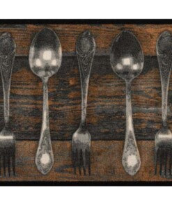 Keukenloper vork & lepel 103808 Wasbaar 30°C - overzicht boven, thumbnail