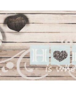 Keukenloper "Home is where the heart is" Wasbaar 30°C 103830 - overzicht boven, thumbnail Keukenloper "Home is where the heart is" Wasbaar 30°C 103830 - overzicht boven, thumbnail