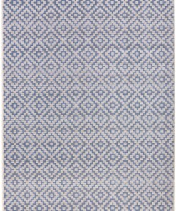 Buitenkleed ruiten Raute - blauw/crème - overzicht schuin, thumbnail Buitenkleed ruiten Raute - blauw/crème - overzicht schuin, thumbnail