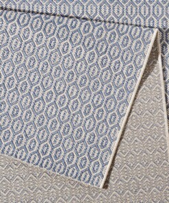 Binnen & buiten vloerkleed Coin - blauw - close up, thumbnail Binnen & buiten vloerkleed Coin - blauw - close up, thumbnail