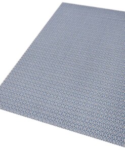 Binnen & buiten vloerkleed Coin - blauw - overzicht schuin, thumbnail Binnen & buiten vloerkleed Coin - blauw - overzicht schuin, thumbnail