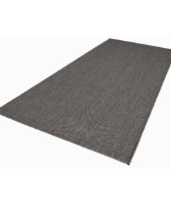 Balkonkleed effen Match - zwart - overzicht schuin, thumbnail