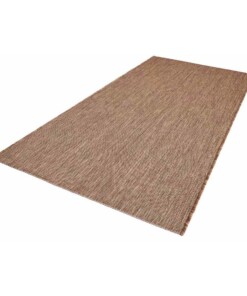 Balkonkleed effen Match - bruin - overzicht schuin, thumbnail