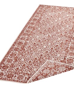 Loper binnen & buiten Curacao - terracotta/crème - overzicht schuin, thumbnail Loper binnen & buiten Curacao - terracotta/crème - overzicht schuin, thumbnail