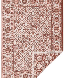 Binnen & buiten vloerkleed Curacao - terracotta/crème - overzicht boven, thumbnail Binnen & buiten vloerkleed Curacao - terracotta/crème - overzicht boven, thumbnail