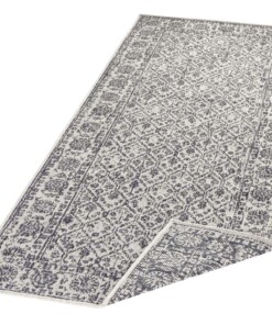 Loper binnen & buiten Curacao - grijs/crème - overzicht schuin, thumbnail Loper binnen & buiten Curacao - grijs/crème - overzicht schuin, thumbnail