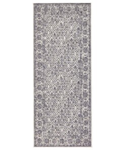 Loper binnen & buiten Curacao - grijs/crème - overzicht boven, thumbnail Loper binnen & buiten Curacao - grijs/crème - overzicht boven, thumbnail