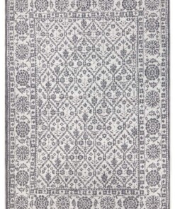 Binnen & buiten vloerkleed Curacao - grijs/crème - overzicht boven, thumbnail