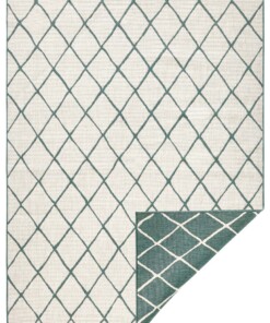 Binnen & buiten vloerkleed ruiten Malaga - groen/crème - overzicht boven, thumbnail Binnen & buiten vloerkleed ruiten Malaga - groen/crème - overzicht boven, thumbnail