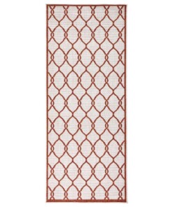 Loper binnen & buiten Rimini - terracotta/crème - overzicht boven, thumbnail Loper binnen & buiten Rimini - terracotta/crème - overzicht boven, thumbnail