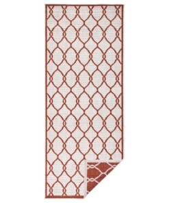 Loper binnen & buiten Rimini - terracotta/crème - overzicht boven, thumbnail Loper binnen & buiten Rimini - terracotta/crème - overzicht boven, thumbnail