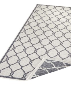 Loper binnen & buiten Rimini - grijs/crème - overzicht schuin, thumbnail Loper binnen & buiten Rimini - grijs/crème - overzicht schuin, thumbnail