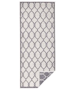 Loper binnen & buiten Rimini - grijs/crème - overzicht boven, thumbnail Loper binnen & buiten Rimini - grijs/crème - overzicht boven, thumbnail