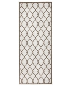 Loper binnen & buiten Rimini - bruin/crème - overzicht boven, thumbnail