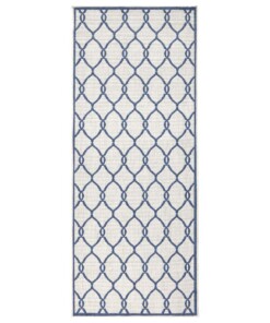 Loper Binnen & buiten Rimini - blauw/crème - overzicht boven, thumbnail Loper Binnen & buiten Rimini - blauw/crème - overzicht boven, thumbnail