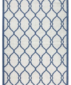 Binnen & buiten vloerkleed Rimini - blauw/crème - overzicht boven, thumbnail Binnen & buiten vloerkleed Rimini - blauw/crème - overzicht boven, thumbnail