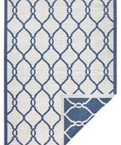 Binnen & buiten vloerkleed Rimini - blauw/crème - overzicht boven, thumbnail Binnen & buiten vloerkleed Rimini - blauw/crème - overzicht boven, thumbnail