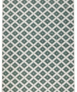 Binnen & buiten vloerkleed ruiten Nizza - groen/crème - overzicht boven, thumbnail Binnen & buiten vloerkleed ruiten Nizza - groen/crème - overzicht boven, thumbnail