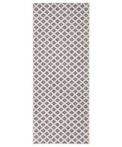 Loper binnen & buiten ruiten Nizza - grijs/crème - overzicht boven, thumbnail