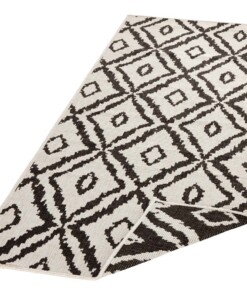 Loper binnen & buiten ruiten Rio - zwart/crème - overzicht schuin, thumbnail Loper binnen & buiten ruiten Rio - zwart/crème - overzicht schuin, thumbnail