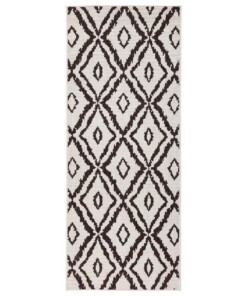 Loper binnen & buiten ruiten Rio - zwart/crème - overzicht boven, thumbnail Loper binnen & buiten ruiten Rio - zwart/crème - overzicht boven, thumbnail