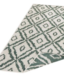 Loper binnen & buiten ruiten Rio - groen/crème - overzicht schuin, thumbnail Loper binnen & buiten ruiten Rio - groen/crème - overzicht schuin, thumbnail