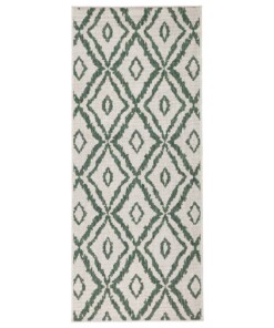 Loper binnen & buiten ruiten Rio - groen/crème - overzicht boven, thumbnail Loper binnen & buiten ruiten Rio - groen/crème - overzicht boven, thumbnail