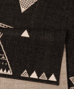 Kindervloerkleed Pijlen Vini - zwart - close up, thumbnail