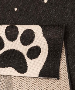 Kindervloerkleed ijsbeer Vini - zwart - close up, thumbnail