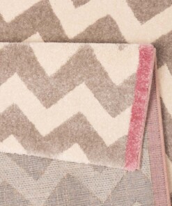 Vloerkleed zigzag Vini - crème/beige - close up
