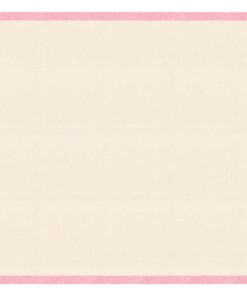 Vloerkleed effen Niños - crème/roze - Wasbaar 30°C - overzicht boven, thumbnail